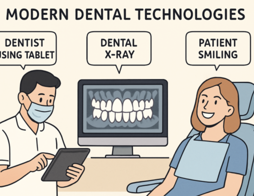 Cartoon Depiction of Modern Dental Appliances